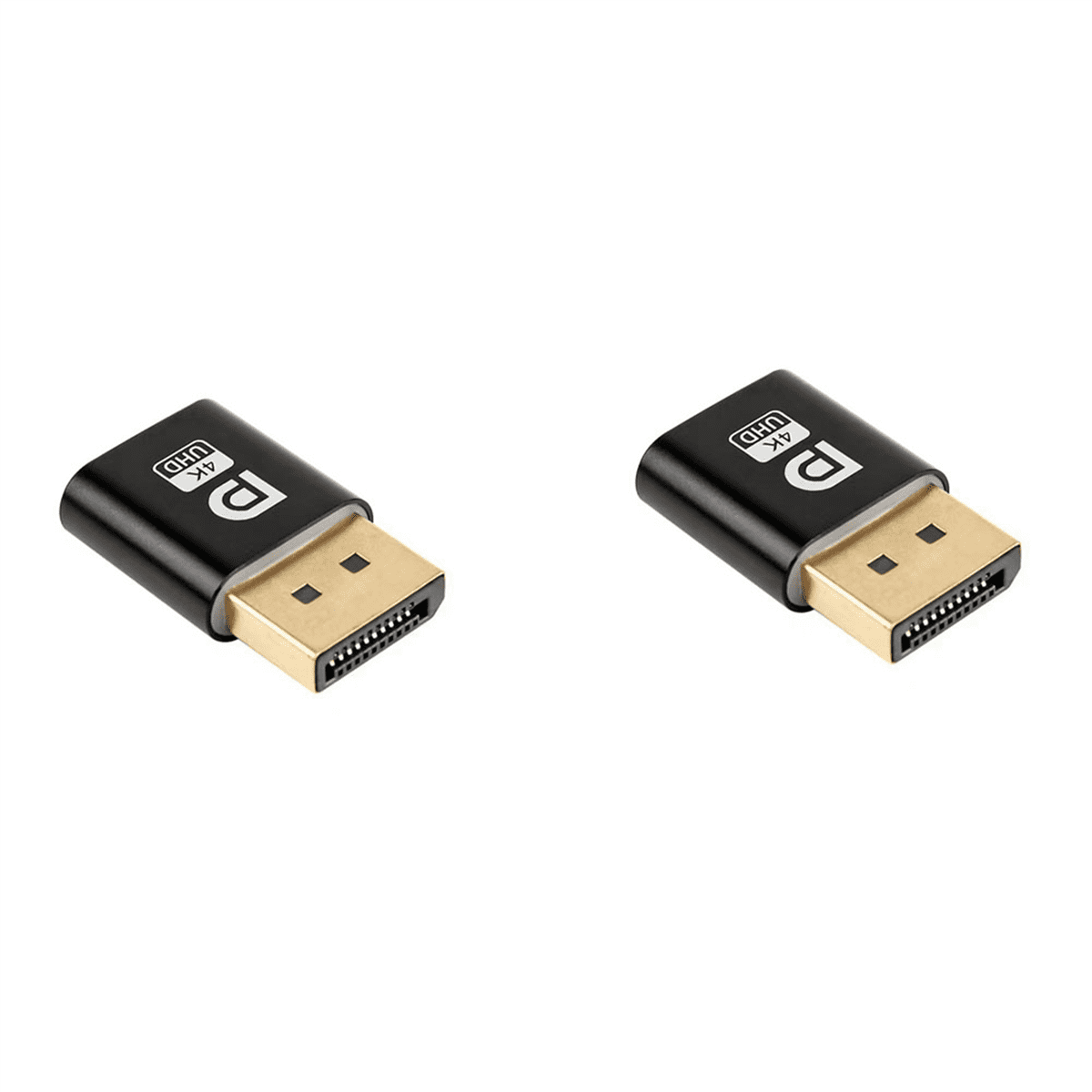 2X 4K Displayport Dummy Plug DP Virtual Display Adapter EDID Headless 2x 4k displayport dummy plug dp virtual display adapter edid headless