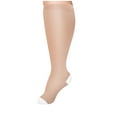 thumbnail image 1 of 2X-4X Plus Size Compression Socks for Men Big & Tall Casual Color Block Stretchy Over-the-Calf Breathable Athletic Workout Running Long Tube-Sock, 1 of 2