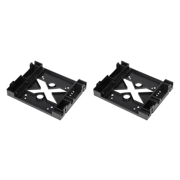 2X 5.25 Optical Drive Position 2.5 Inch To 3.5 Inch SSD 8CM Fan HDD Adapter Tray Dock Hard Drive Holder for PC Enclosure
