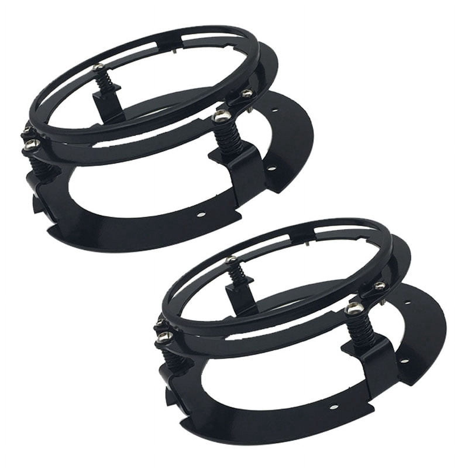 Headlight Racket 2X 5.75 Inch Black Car Headlight Round Mounting Bracket Suitable for ...