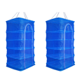 2X 5 Layers Fish Mesh Hanging Sun Dry Net for Food Dehydrator Vegetable