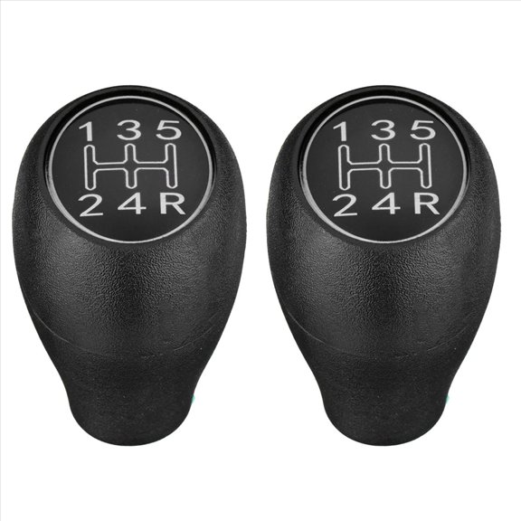2X 5 Speed Manual Car Gear Shift Knob Shifter Lever Handle Stick for 504 505 309 205 Silver ABS