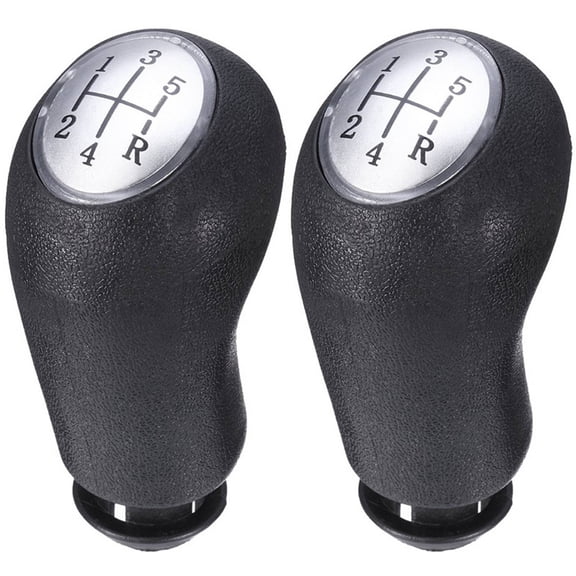 2X 5-Speed Mt Gear Shift Knob Shifter Lever Stick for Iii 05-09 Ii 02-08 Scenic Ii 03-06,2 x Gear Shift Knob,Black
