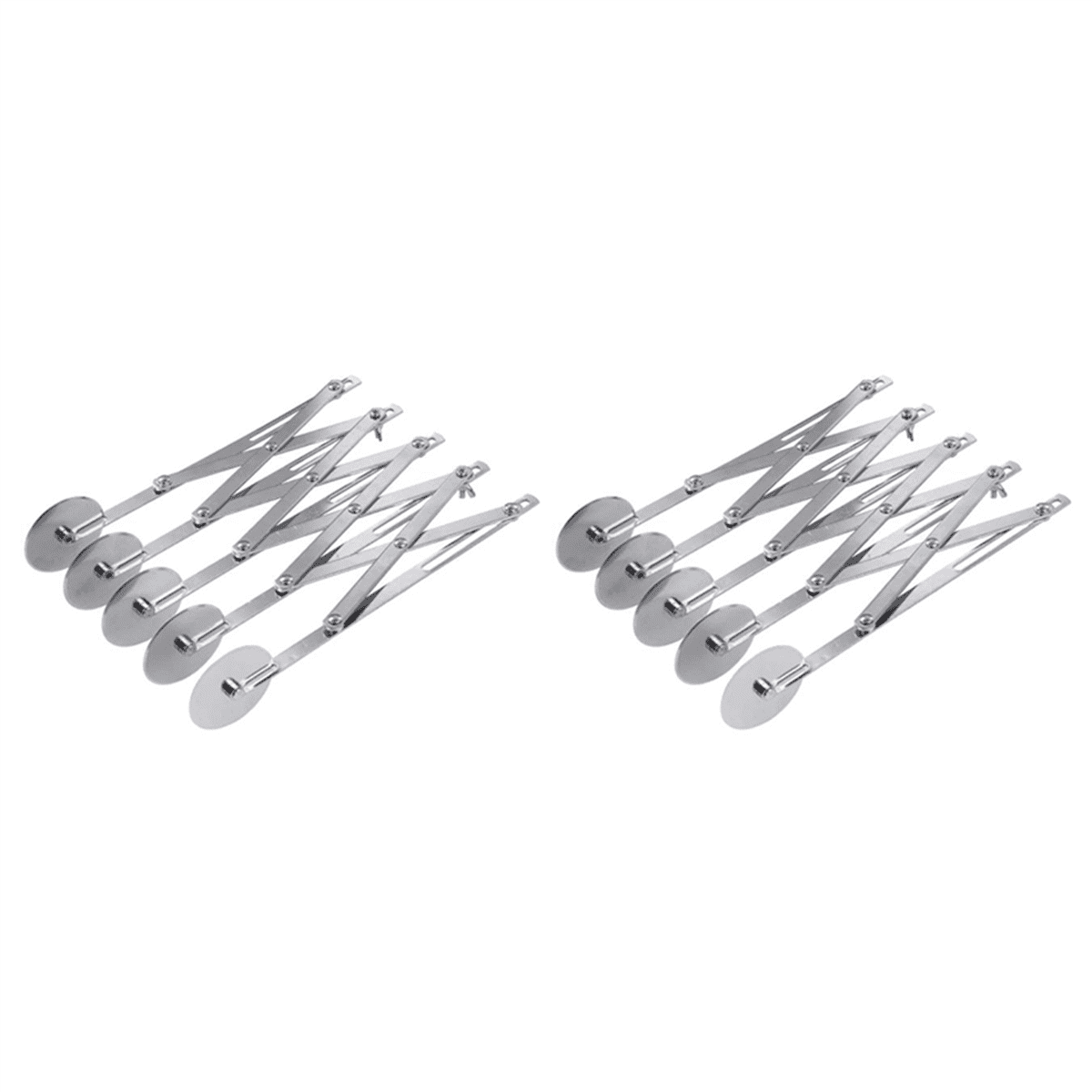 2X 5Wheel Pastry Cutter Pizza Cutter Multi Wheel Dough Expandable