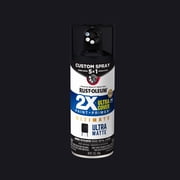 Black, Rust-Oleum American Accents 2X Ultra Cover 5-in-1 Ultra Matte Spray Paint-398803, 12 oz