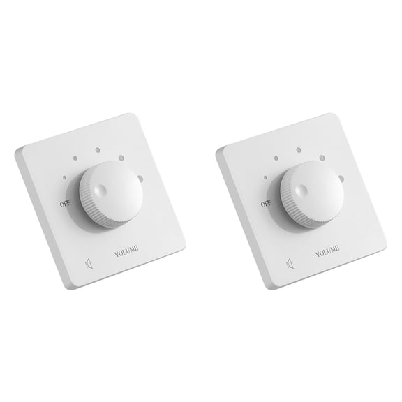 2X 50 Volume Control 50W Volume Control Professional Safety 5 Gears Tuning Knob Volume Controller White
