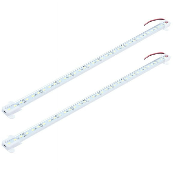 2X 50CM 5630 SMD 36 LED Day White Aluminium Rigid Strip Bar Light Lamp