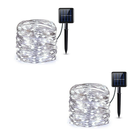 2X 50LED Battery Fairy Lights with Remote Control, 16ft, Suitable for Indoor and Outdoor Usemulticolor