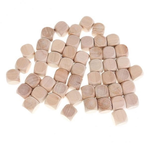 2X 50PCS Wood Blank 16mm Game for DIY decorating and craft projects
