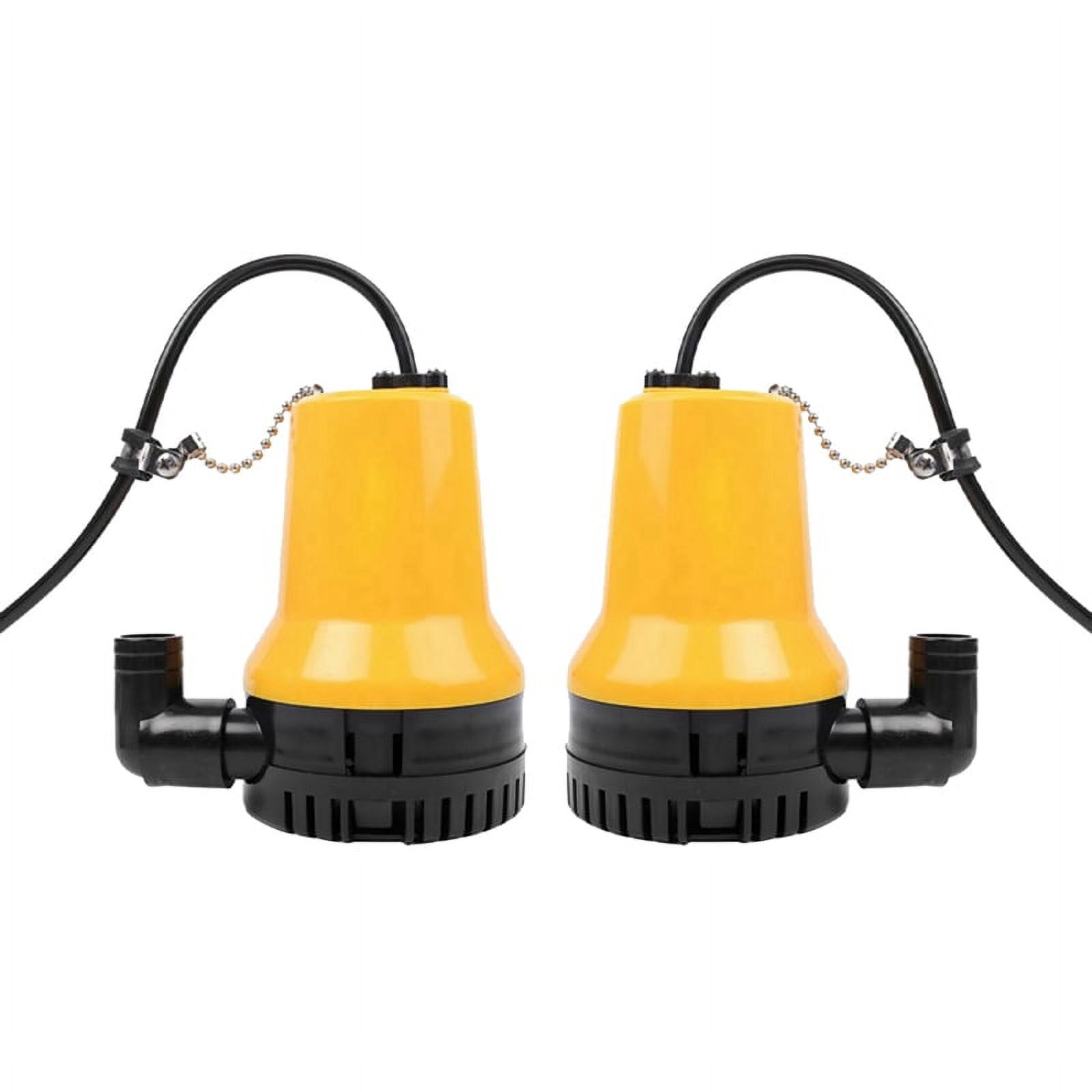 2X 50W 4500L/H 5M DC 24V Solar Water Pump Brushless Motor Circulation Submersible Irrigation Fish Pond