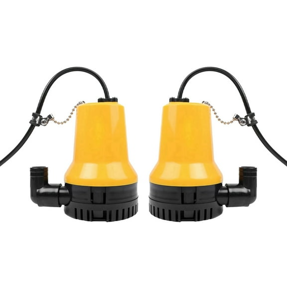 2X 50W 4500L/H 5M DC 24V Solar Water Pump Brushless Motor Circulation Submersible Irrigation Fish Pond