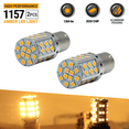 thumbnail image 1 of 2X 50W 7443 LED Rear Turn Signal Parking High Power Light Bulbs Amber Yellow, 1 of 6