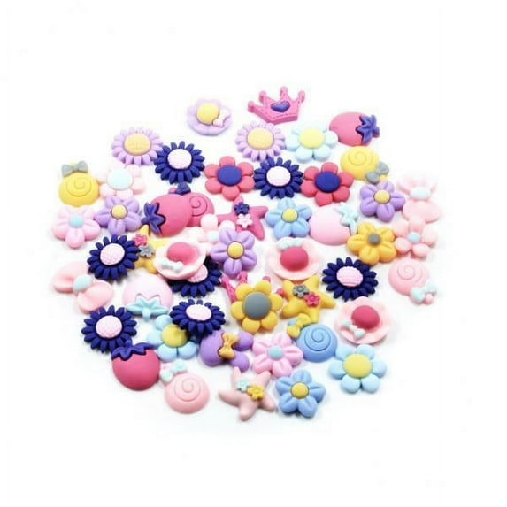 2X 50pcs Resin Flatback Cabochon Embellishment Crafts DIY