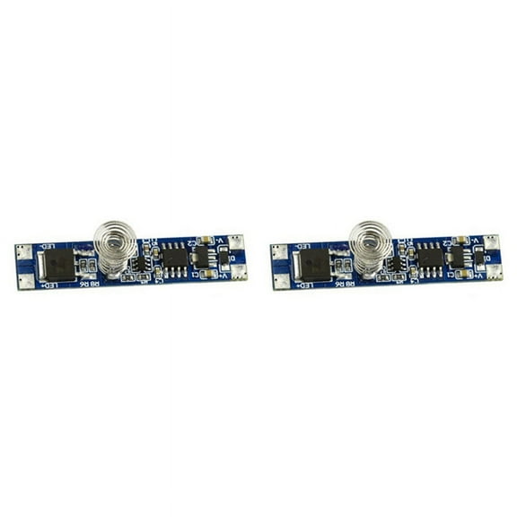 2X 5V-24V 8A Smart Intelligent LED Light Dimmer Capacitive Sensor Module PCBALED Dimming Control Touch Switch,2 x sensor module,Blue