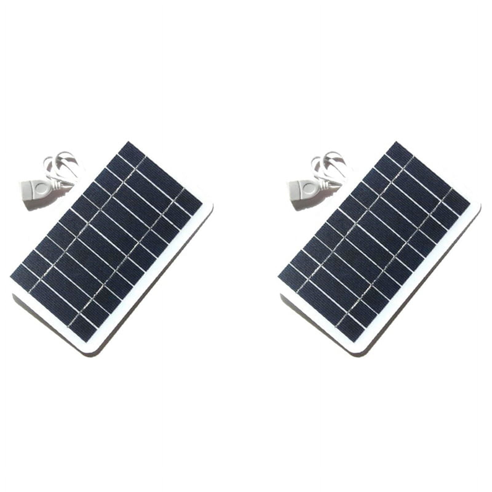 2X 5V High Power USB Solar Panel Outdoor Waterproof Hike Camping Portable Cells Battery Solar Charger for Mobile Phone