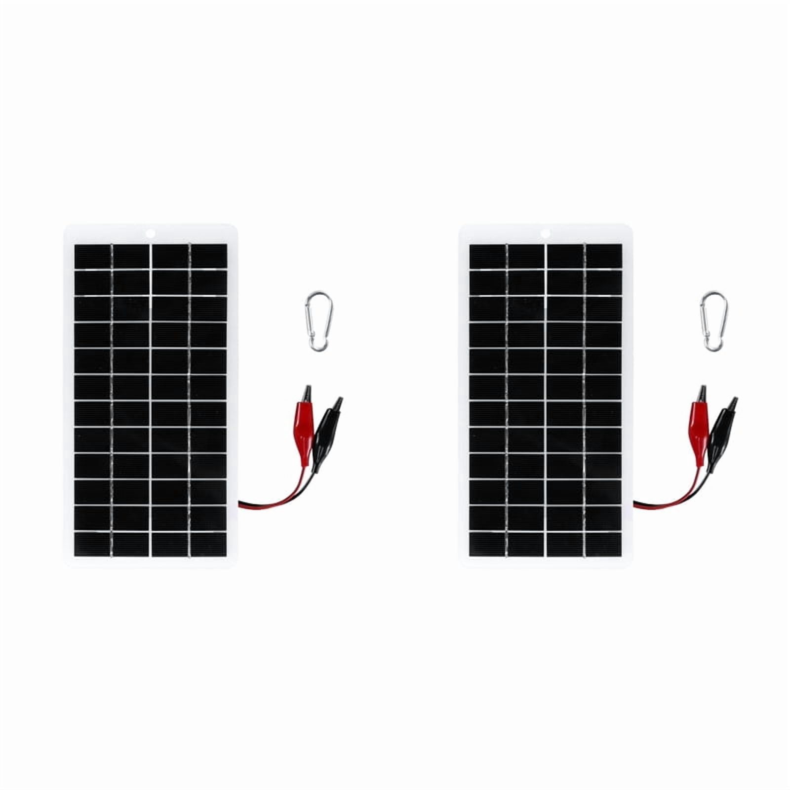 2X 5W 12V Solar Panel Polysilicon Panels Outdoor Solar Battery Charger Portable Solar Panel for Mobile Phone Chargers