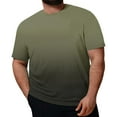 thumbnail image 1 of 2X-5X Plus Size T Shirts for Men Big & Tall Short Sleeve Tees Tops Mens Trendy Gradient Printed Pullover Crewneck Basic Athletic Workout Tshirts Shirt, 1 of 5