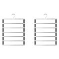 thumbnail image 1 of 2X 6 Layers Pants Hangers Space Saving Trouser Racks Home Closet Wardrobe Multi Layer Pants Rack, 1 of 7
