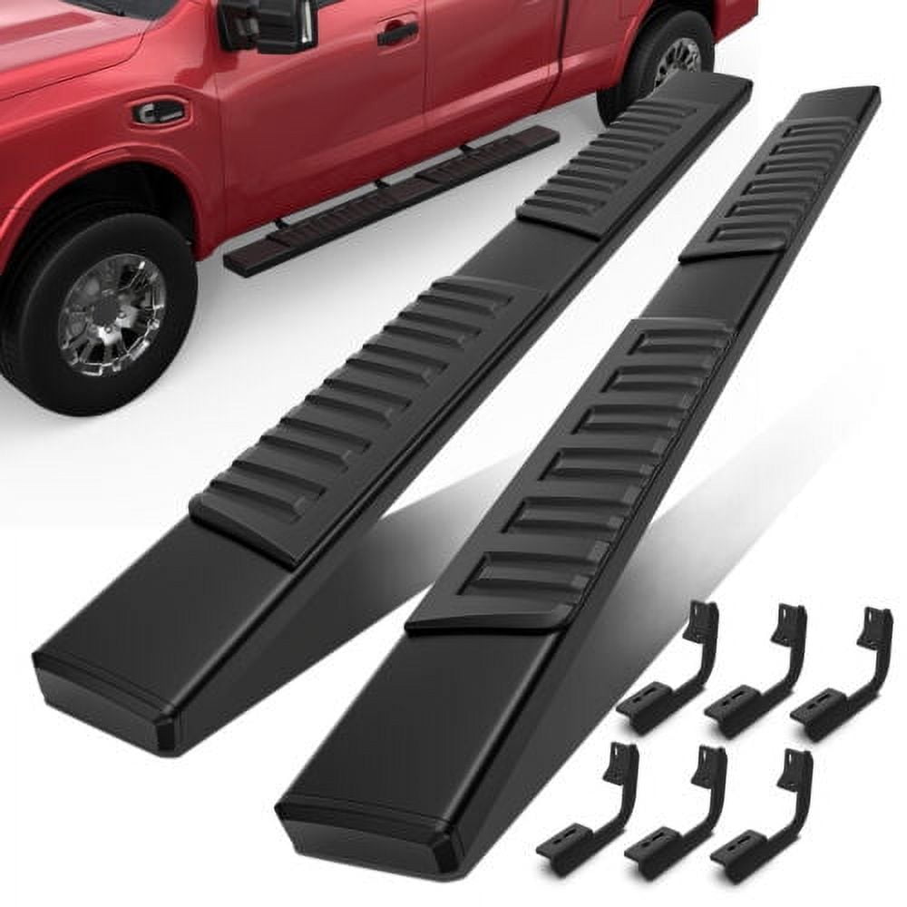 2X 6" Running Boards For 04-23 Nissan Titan 16-23 XD Crew Cab Side Step Nerf Bar