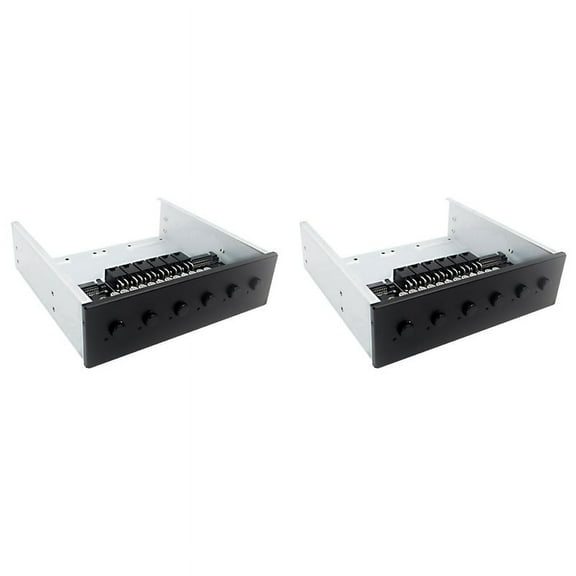 2X 6 Way Hard Disk Selector Controller Hard Drive Power Switch Module for Desktop Computer Support 2.5/3.5 Inch SATA HDD