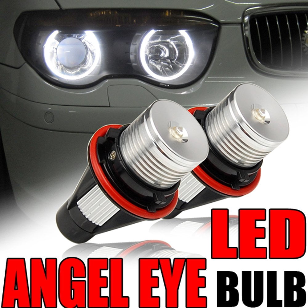 8000K Amber LED Angel Eye Marker Halo Light Bulbs Lamps For -BMW E39 E53 E60 E63 E64 E66 E87 5 6 7 X3 X5 [Pack Of 2 Pcs] | A.B.I