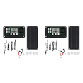 thumbnail image 1 of 2X 600W Solar Panel Kit with 100A Charge Controller Solar Charging for Outdoor RV Camping Boat Trailer System, 1 of 5