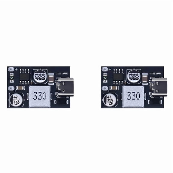2X 65W 8-32V DC to USB Type C PD 3.0 QC3 Fast Charge Step-Down Power Module Mobile Phone Quick Charge Adapter Module