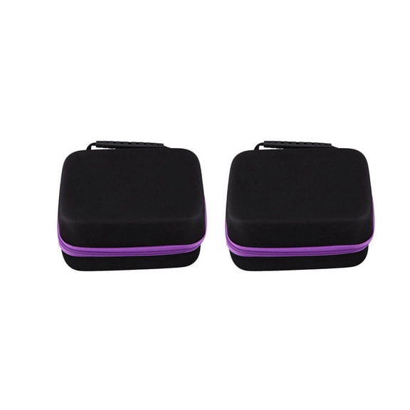 2X 6Colors Essential Oil Case 30 Bottles 10Ml Perfume Box Travel Portable Bag