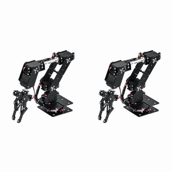 2X 6DOF Robot Mechanical Arm Clamp Claw Kit DOF Manipulator Industrial Grade Manipulator for Robotics