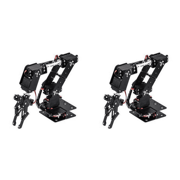 2X 6DOF Robot Mechanical Arm Clamp Claw Kit DOF Manipulator Industrial Grade for Robotics