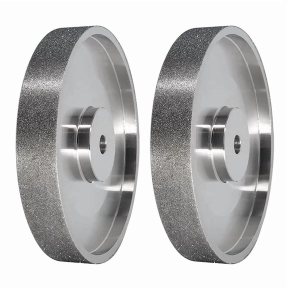 2X , 6Inch Dia X 1Inch Wide, with 1/2Inch Arbor, Diamond Grinding Wheel for Sharpening HSS, 80 Grit