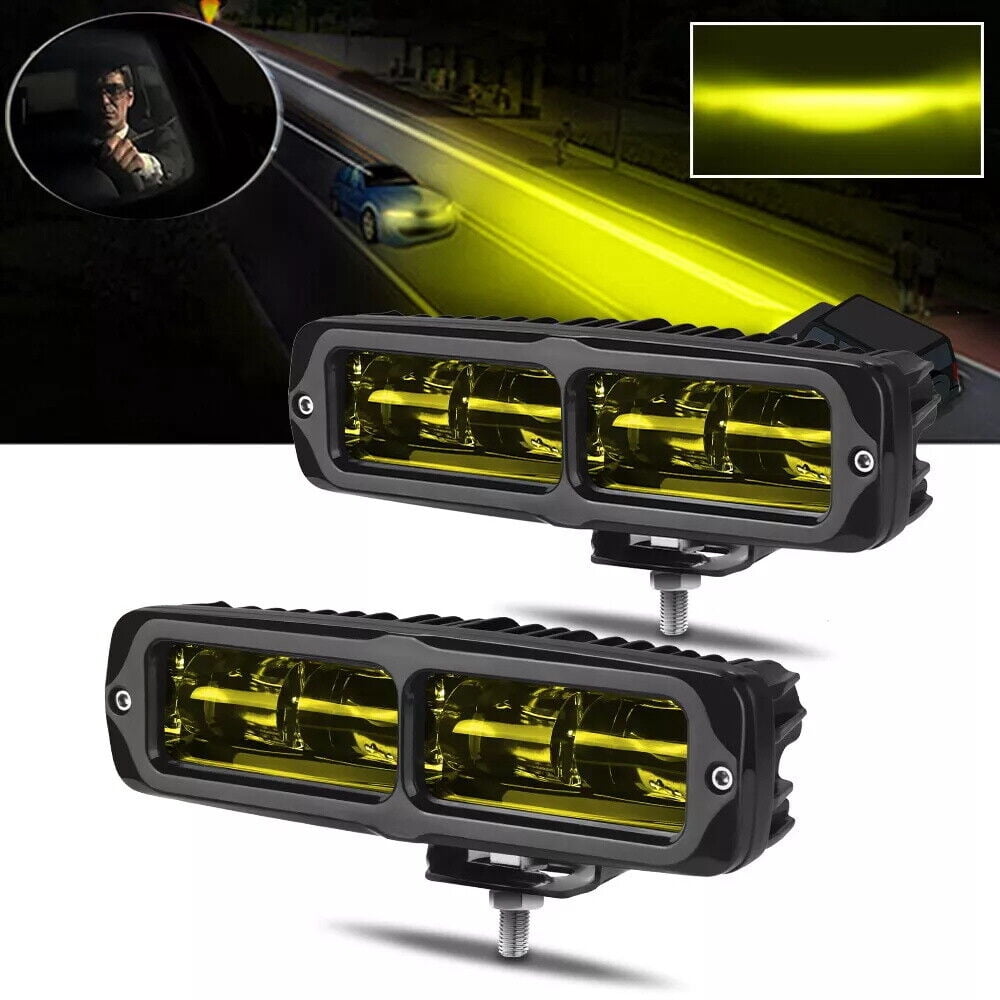2x 6inch 60W LED Work Light Bar Spot Pods Fog Lamp Offroad SUV ATV