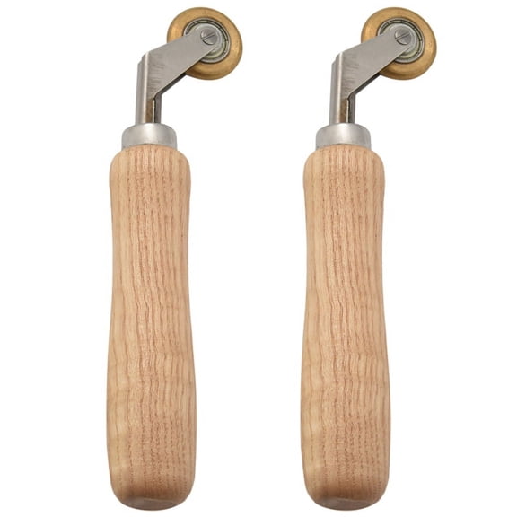 2X 6mm Brass Penny Roller with Bearing Plastic Hot Air Plastic Welder Tool Welding Soldering Supplies Nozzles