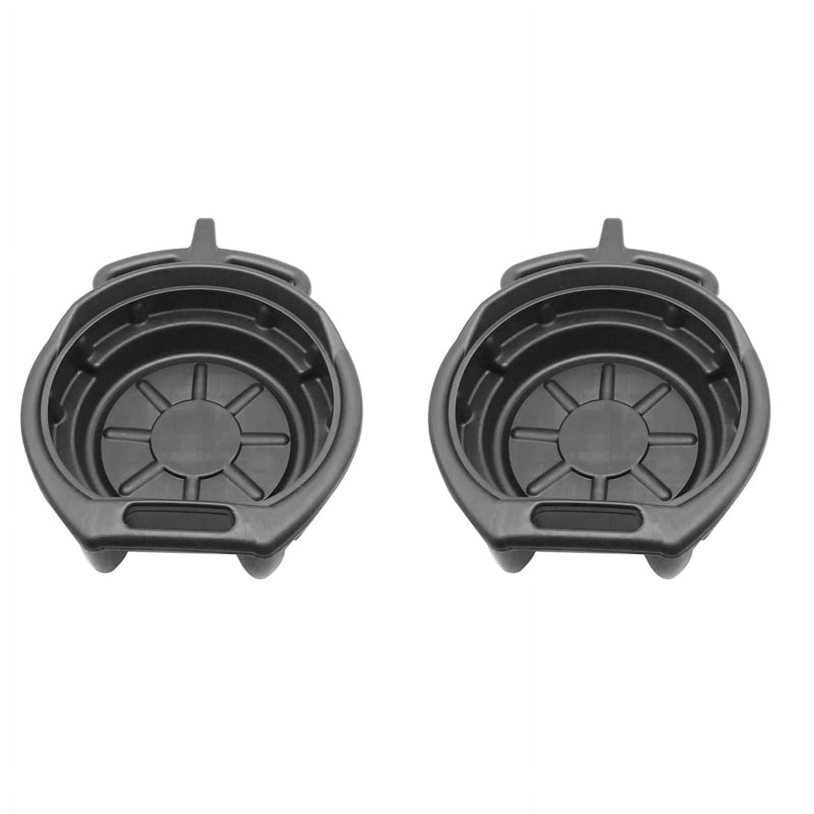2X 7.5L Oil Drain Pan Waste Engine Oil Collector Tank Oil Trip Tray for