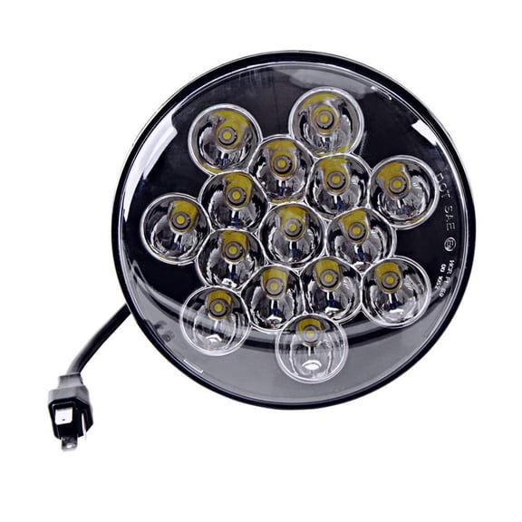 2X 7" INCH 45W LED Headlight Hi/Lo Beam Clear Sealed Lamp Offroad Jeep Black