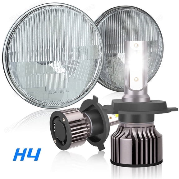 2X 7"Inch Round Halo Led Headlights Hi/Lo for Jeep Wrangler JK LJ TJ 1997-2017