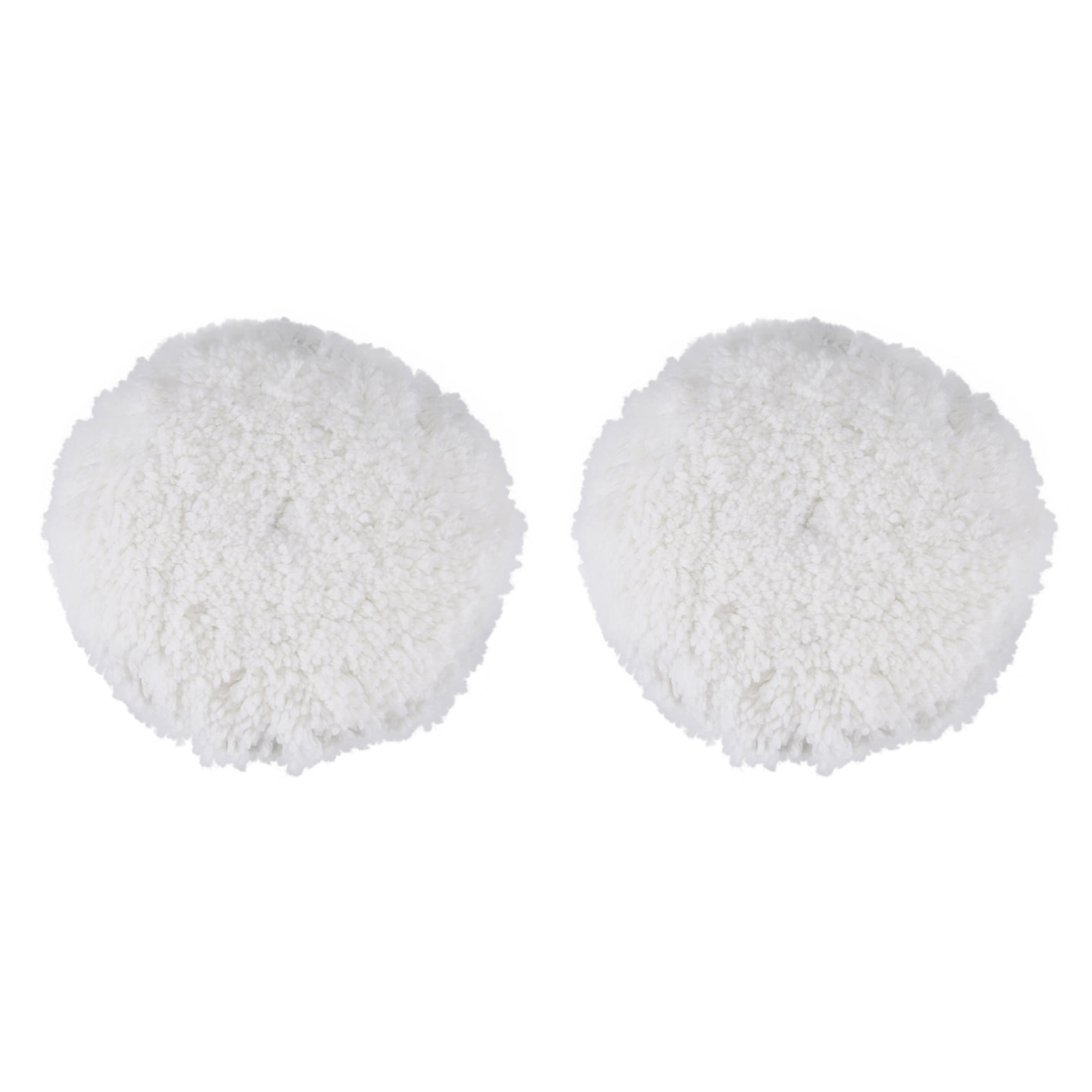 2X 7 inch 180mm Soft Wool Clean Polishing Buffing Pad for Car