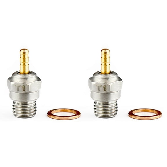 2X 70117 Glow Plug for T1 N3 N4 Hot Nitro Engine Parts Replace OS 8 for Redcat 1/8 1/10 RC Car