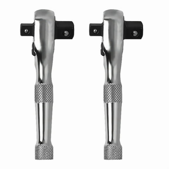 2X 72 Teeth Ratchet Socket Wrench Mini 3/8Inch 1/2Inch Double Ended Torque Wrench Spanner Rod Screwdriver Bit Tool