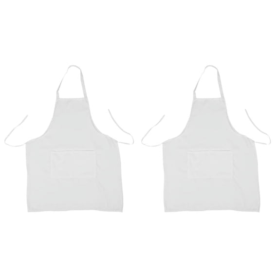 2X 73 x 58 cm Apron kitchen house restaurant (White)