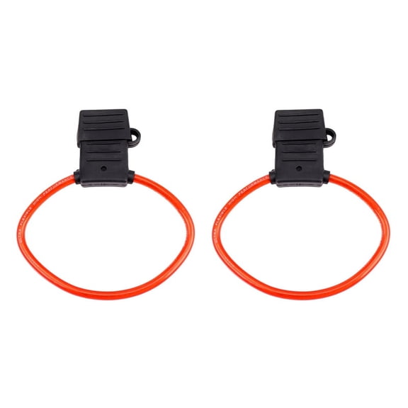 2X 8 AWG Gauge MAXI Blade Fuse Holder Inline Wire 12-24V Volt Waterproof + 40A