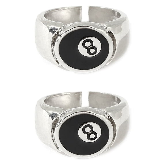 2X 8 Ball Pool Ball Ring,Adjustable Number Black 8 Eight Pool Billiard ...