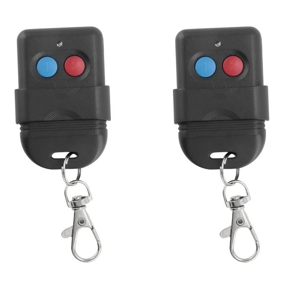 2X 8 Dip Switch 330Mhz Smart Copy Remote Control Fixed Code 2 CH Duplicator for Gate Garage Door Opener or Alarm System