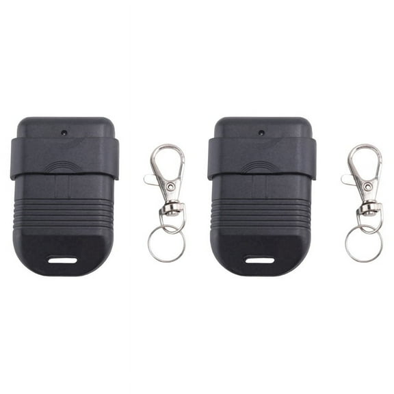 2X 8 Dip Switch 433Mhz Smart Copy Remote Control Fixed Code 2 CH Duplicator for Gate Garage Door Opener or Alarm System