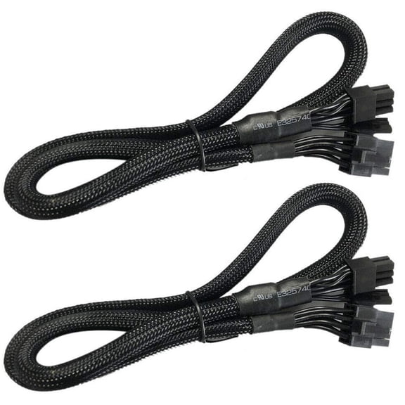 2X 8 PIN TO Pin (6+2) PCIE VGA Supply Cable Flex for Supernova 650 750 850 1000 1600 2000 G2 G3 P2 T2 GS