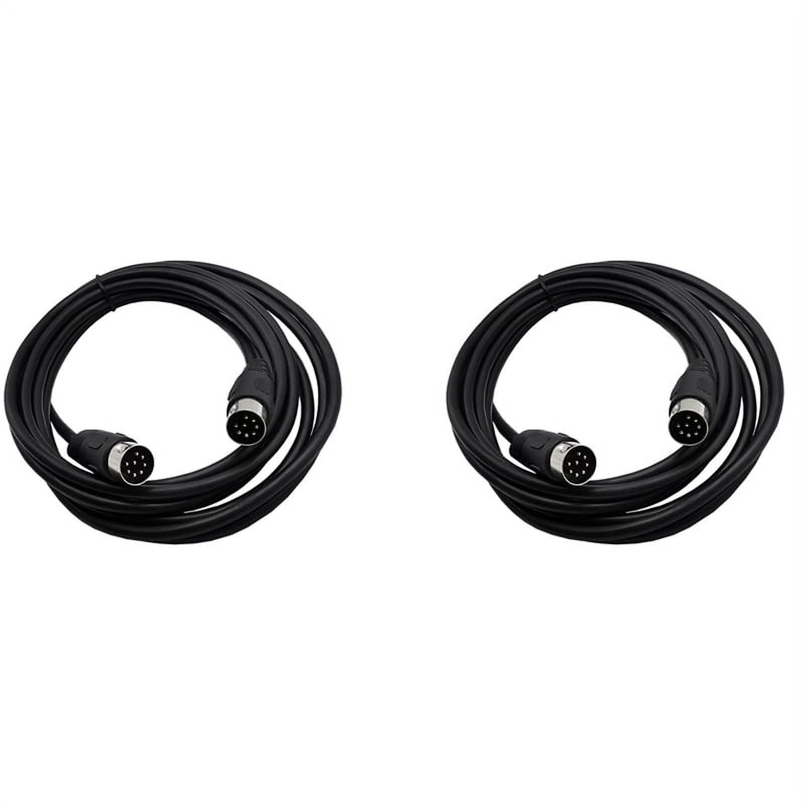 2X 8 Pin Din Male To Male Speaker Audio Cable Adapter for Surveillance Automotive Computers Precision 5M