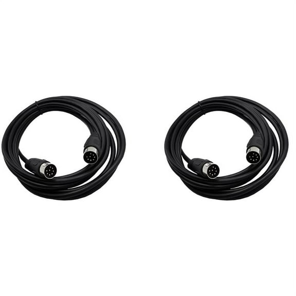 2X 8 Pin Din Male To Male Speaker Audio Cable Adapter for Surveillance Automotive Computers Precision 5M