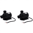thumbnail image 1 of 2X 800L/H 5M DC 12V Solar Brushless Motor Water Circulation Water Pump Submersibles Water Pumps,2 x Solar Water Pump,black, 1 of 3
