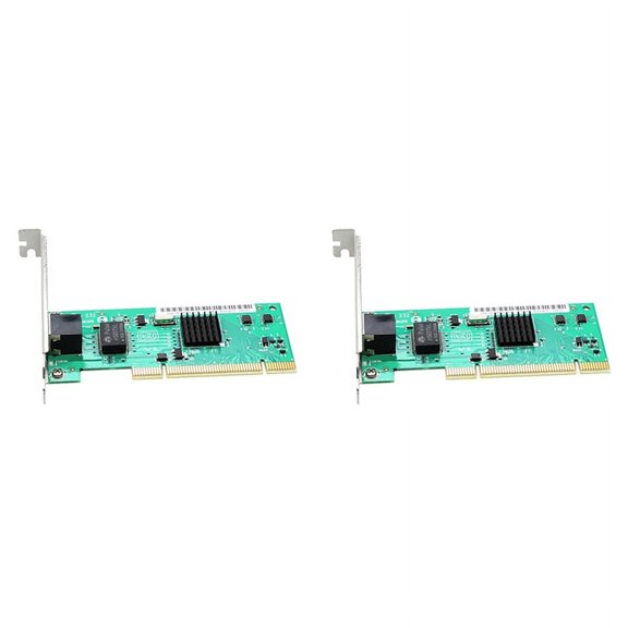 2X 82540 1000Mbps Gigabit Network Card Adapter Diskless RJ45 Port 1G Pci Lan Card Ethernet for PC with Heat Sink