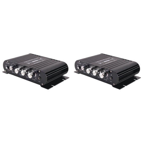 2X -838 HIFI Amplifier 2.1 Channel Car MP3 Amp AUX Input High & Low Adjustment Super 20Wx2+40W Amplifier